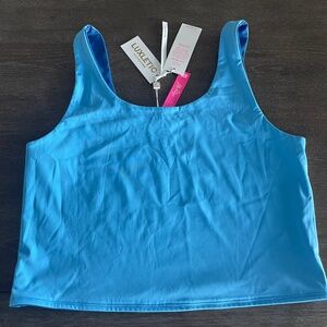NEW Lilly Pulitzer Barton Blue Reversible Active Tank UPF 50+, Women’s Size XL
